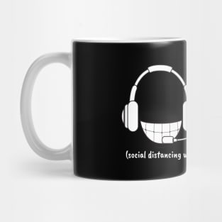 Smiling and Dialing ( social distancing closing) Mug